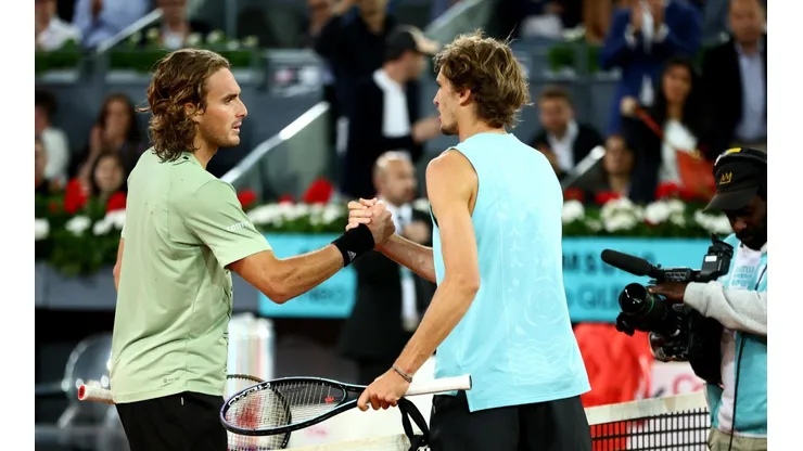 Stefanos Tsitsipas y Alexander Zverev van por la gran final del Masters 1000 de Roma