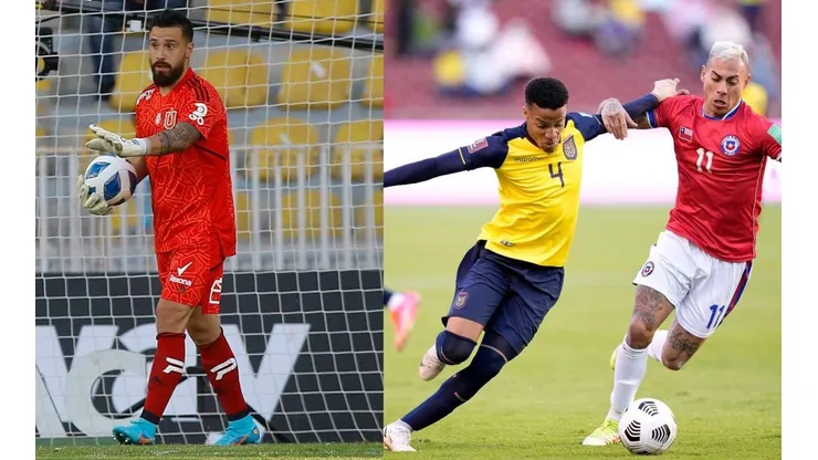 Galíndez compartió camarín con Castillo en las Eliminatorias Sudamericanas.