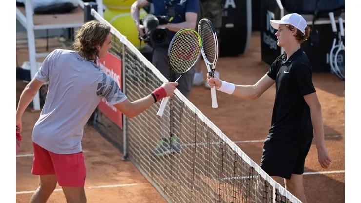 Stefanos Tsitsipas y Jannik Sinner jugarán su tercer partido en el M1000 de Roma