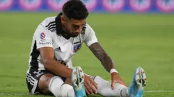 Juan Martín Lucero salió con molestias del partido contra Curicó Unido.