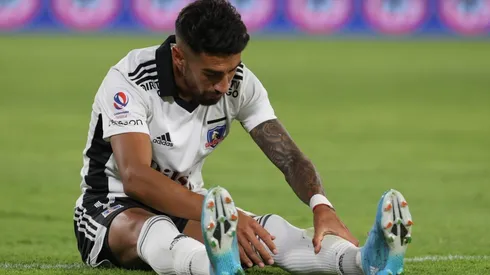 Juan Martín Lucero salió con molestias del partido contra Curicó Unido.