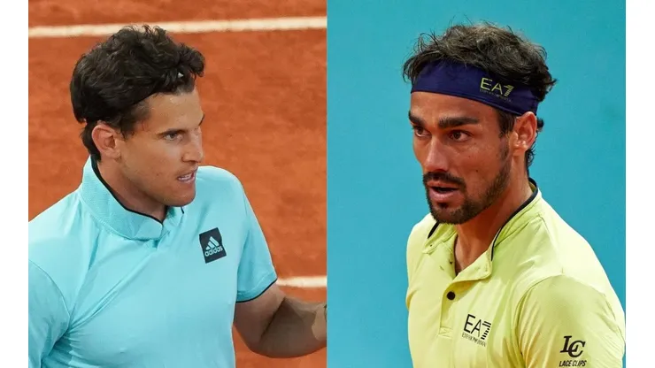 Dominic Thiem y Fabio Fognini jugarán en la jornada de la tarde en el Masters 1000 de Roma
