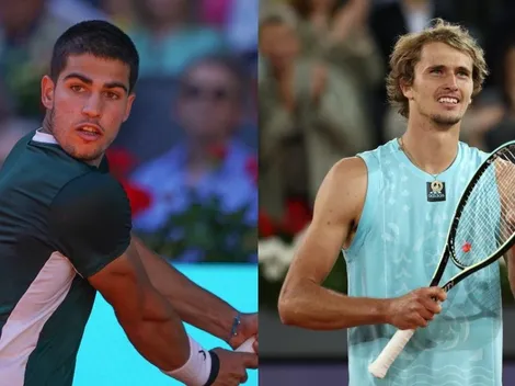 Alcaraz vs Zverev: Qué canal transmite EN VIVO y emite por STREAMING la final del Masters 1000 de Madrid