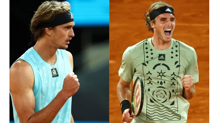 Alexander Zverev y Stefanos Tsitsipas buscan la final del M1000 de Madrid
