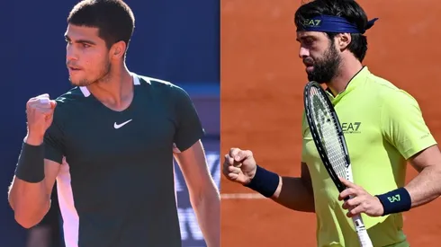 Carlos Alcaraz y Nikoloz Basilashvili van por el paso a los octavos de final del Masters 1000 de Madrid
