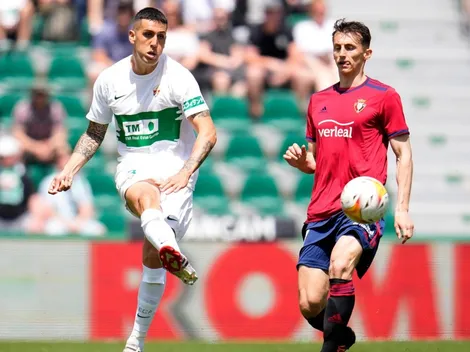Roco fue titular en la igualdad del Elche ante Osasuna