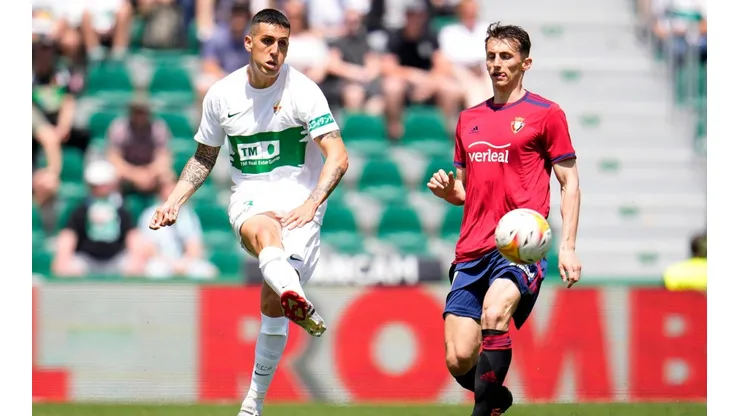 Enzo Roco vio minutos en la igualdad de su escuadra ante Osasuna