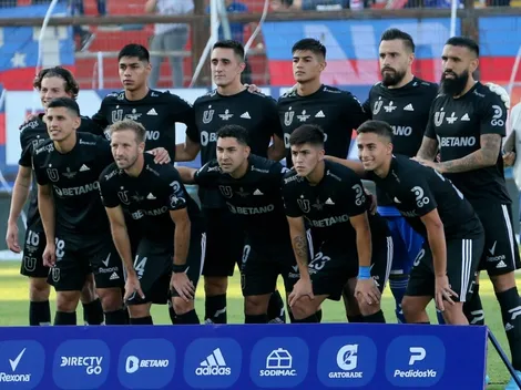 La formación de la U para enfrentar a Audax Italiano en el Campeonato Nacional