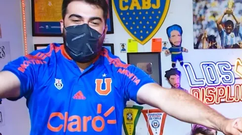 Facundo Alessandri, miembro de Los Displicentes, festinó con la derrota alba y el triunfo de River.