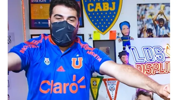 Facundo Alessandri, miembro de Los Displicentes, festinó con la derrota alba y el triunfo de River.