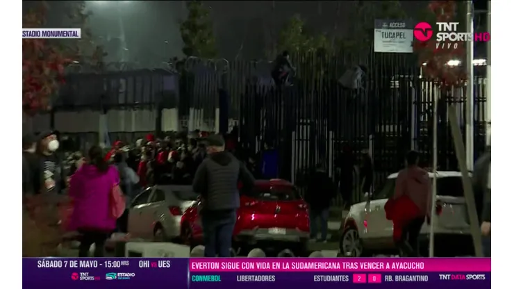 Problemas en el acceso al sector Océano previo al partido de Colo Colo.