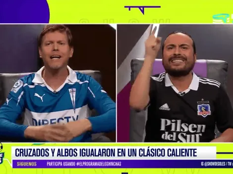 Hincha de Colo Colo se fue con todo contra la UC en programa de TV