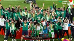 Claudio Bravo celebra con el Betis en España
