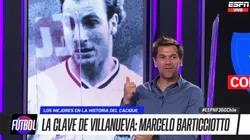 Villanueva declaró su idolatría por Marcelo Barticciotto en ESPN F360.