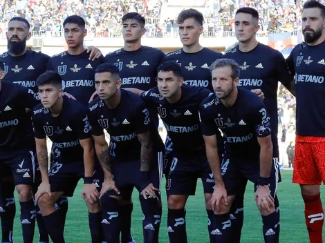 La formación de la U para enfrentar a Palestino en el Campeonato Nacional