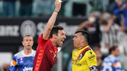 Gary Medel fue expulsado en la igualdad del Bologna ante Juventus