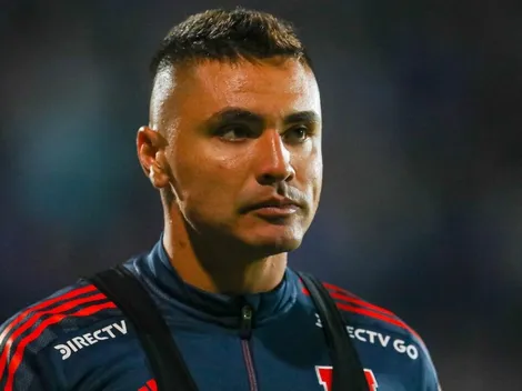 Campos llegó al Santa Laura a ver el partido de la U