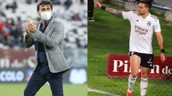 Quinteros sale en defensa del zaguero chileno-argentino.