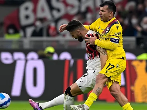 Medel fue figura en la importante igualdad que consiguió el Bologna ante el Milán