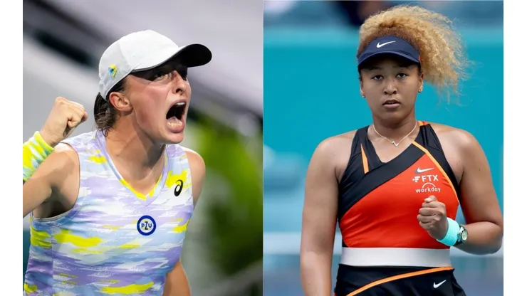 Iga Swiatek y Naomi Osaka van por el WTA 1000 de Miami