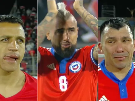 Jugadores de La Roja al borde de las lagrimas tras no lograr la clasificación