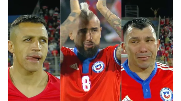 Los jugadores de la selección chilena dejan la cancha entre lagrimas