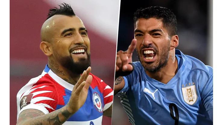 Chile vs. Uruguay por las Eliminatorias Conmebol (Fotos: Getty).