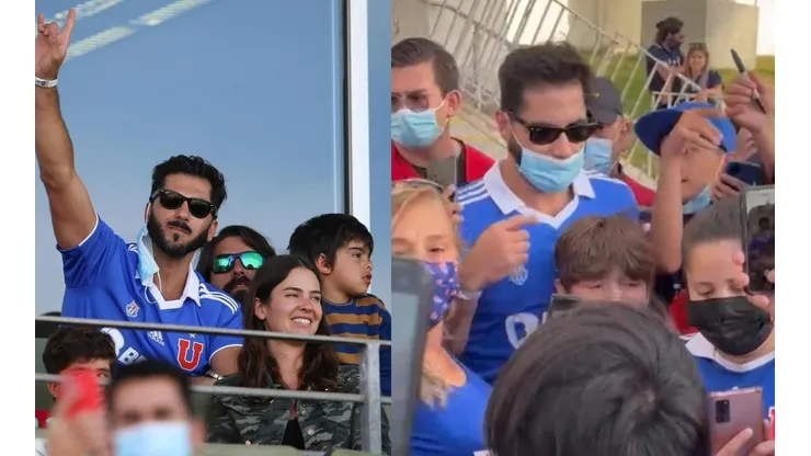 Johhny Herrera recibe el cariño de los fanáticos de Universidad de Chile