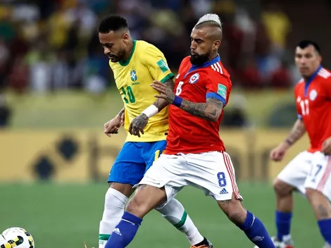 Vidal anotaba el descuento de Chile, pero el VAR lo anuló