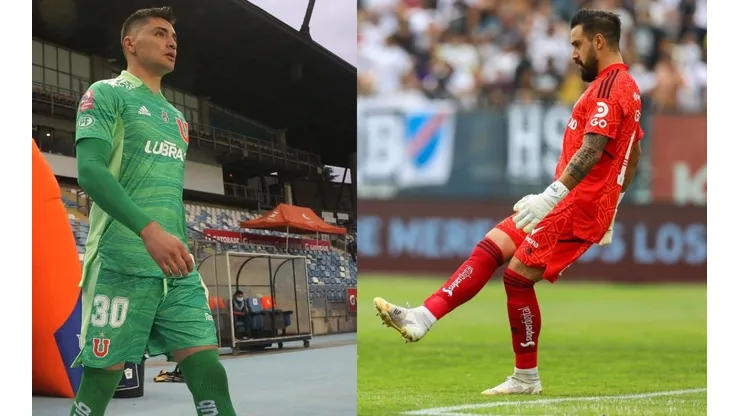 Cristóbal Campos y Hernán Galíndez son los arqueros de la Universidad de Chile en la temporada 2022