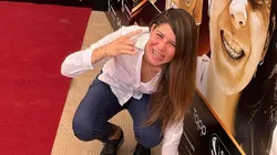 Carla Guerrero recibe su estrella en el paseo de la fama del fútbol chileno