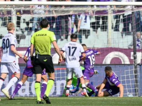 Medel fue titular en la caída del Bologna ante la Fiorentina