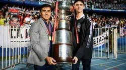 Gustavo Quinteros y su hijo Gonzalo celebraron la consagración de Colo Colo en la Supercopa 2022