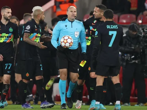Sánchez es expulsado en el mejor momento del Inter ante Liverpool