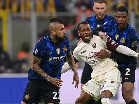 Inter alcanza el liderato con Vidal en cancha y goleada al Salernitana