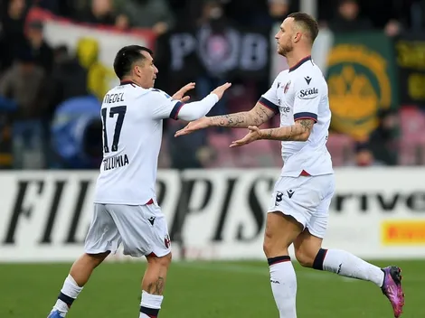 Medel fue titular en la igualdad del Bologna ante el colista de la Serie A