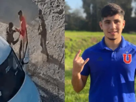 Juvenil de la U que sufre un "portonazo: "Podrían haber pasado cosas muchos peores"