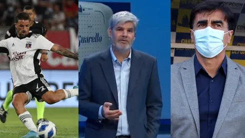 Guarello y su editorial de Colo Colo.