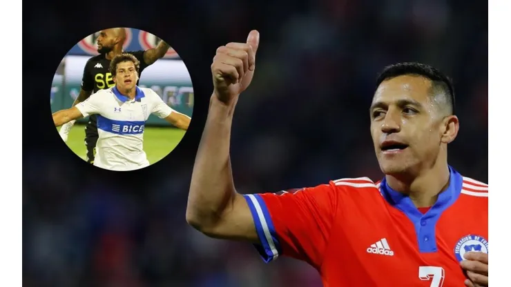 El delantero chileno subió una historia a su cuenta de Instagram destacando al joven delantero