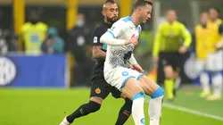 Los chilenos esperan su oportunidad frente al conjunto napolitano.