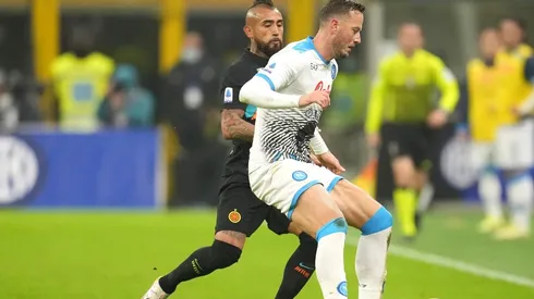 Los chilenos esperan su oportunidad frente al conjunto napolitano.