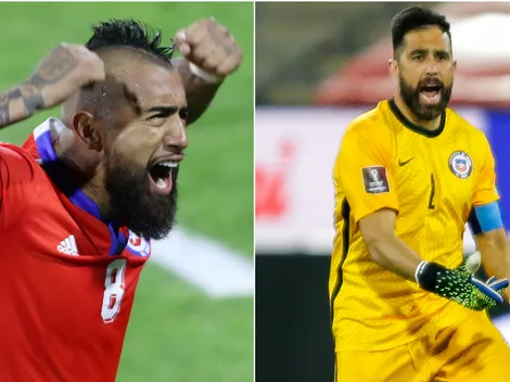 Bravo y Vidal festejaron a distancia la victoria de Chile