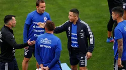 La Roja entrena en el estadio Zorros del Desierto