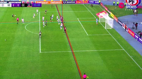 Colo Colo marcaba el 1-0, pero le anulan el gol por fuera de juego