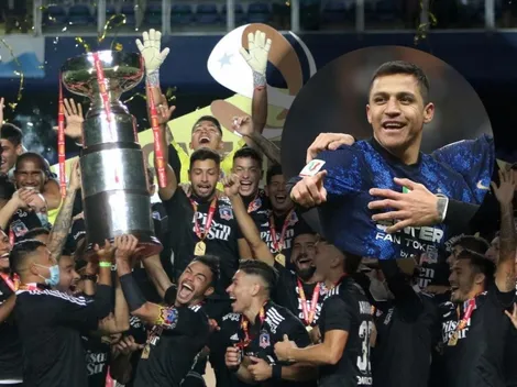 Alexis Sánchez aplaude la Supercopa de Colo Colo ante la UC