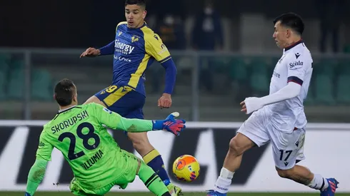 Gary Medel fue titular y jugó todo el compromiso en empate del Bologna ante Hellas Verona