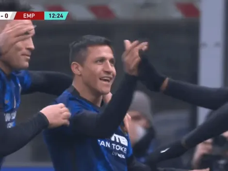 Alexis abre la cuenta en el duelo de Inter ante Empoli por Copa Italia