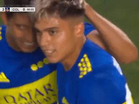 Video: Zeballos coloca el 2-0 de Boca sobre Colo Colo