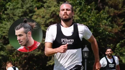 Christian Santos anotó, celebró como Bale y se lo dijeron en la práctica alba.