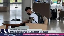Juan Martín Lucero llega a la concentración de Colo Colo